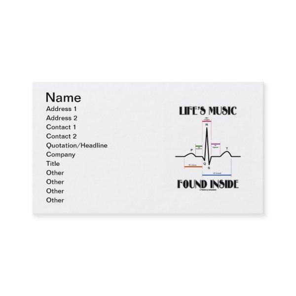 Life's Music Found Inside (ECG/EKG Heartbeat)