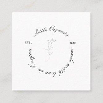 Light and Airy Modern Organic Your Logo Custom Square