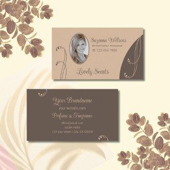 Light and Dark Brown Ornate with Portrait Photo