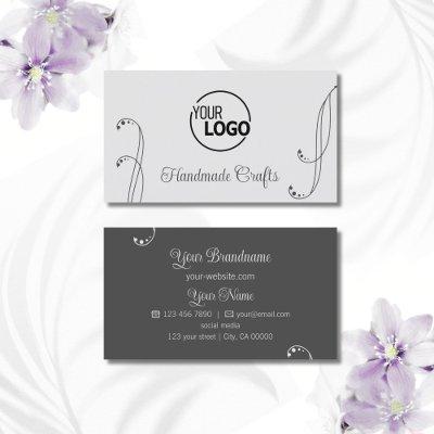 Light and Dark Gray Ornamental with Logo Ornate