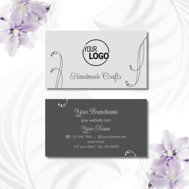 Light and Dark Gray Ornamental with Logo Ornate