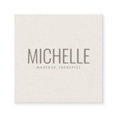 Light beige brown modern professional minimalist square