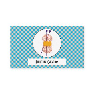 Light Blue & Beige Checks Pattern & Knitting