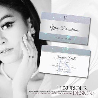 Light Blue Fine Sparkle Pearl Glitter and Initials