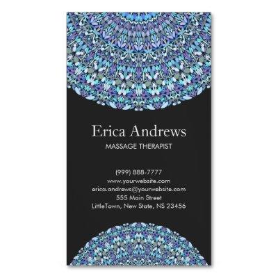 Light Blue Floral Mandala  Magnet