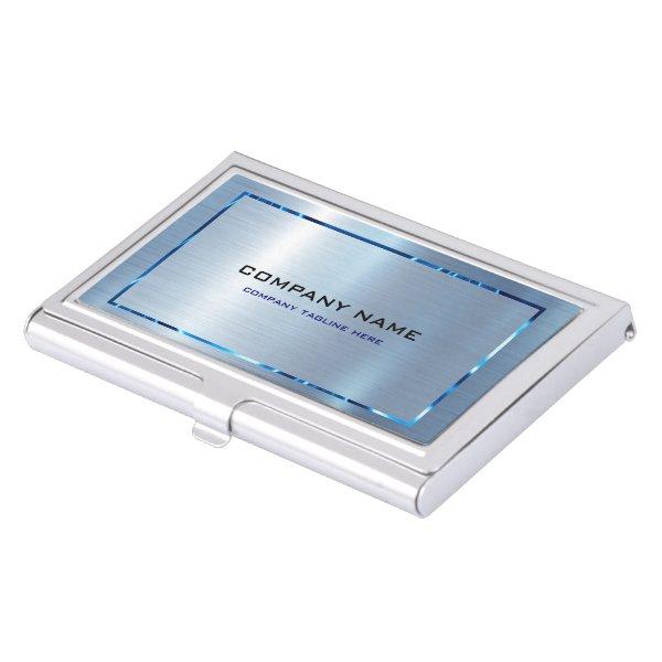 Light Blue Metallic Texture Stainless Steel Look   Case