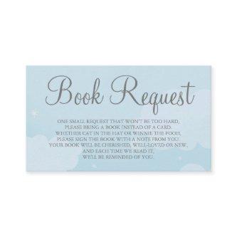 Light Blue Star Sky Book Request Card