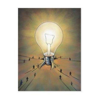Light Bulb Arena Postcard