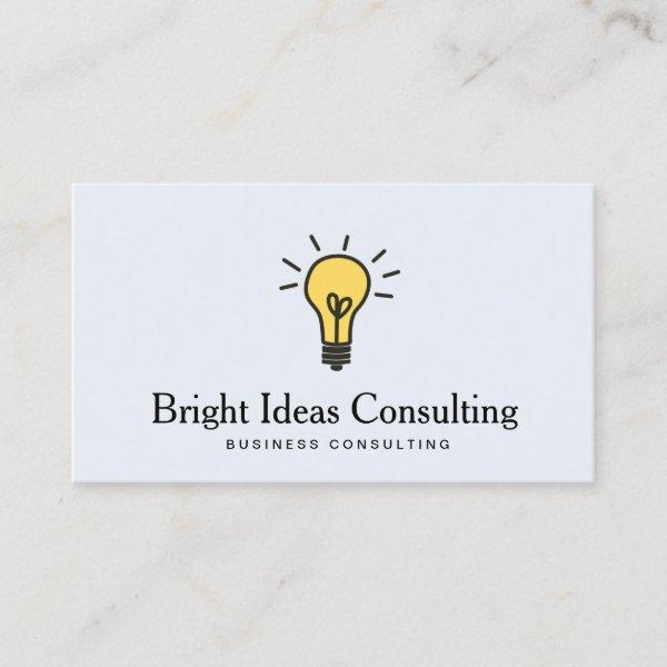 Light Bulb Logo Business Marketing Consulting
