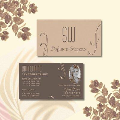 Light Dark Brown Ornate with Monogram and Photo