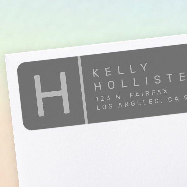 Light & Dark Grey's | Modern Return Address Label