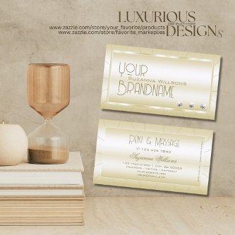 Light Golden with Diamonds Luxury and Professional