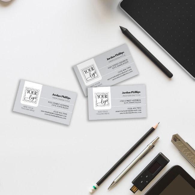 Light Gray Add Your Logo One Sided
