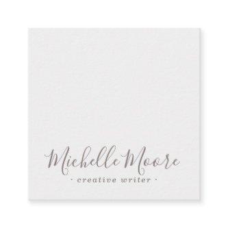 Light gray elegant minimalist professional square