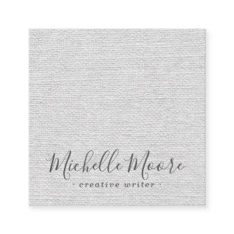 Light gray linen minimalist elegant professional square