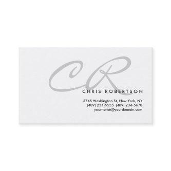 Light Gray Monogram White Standard