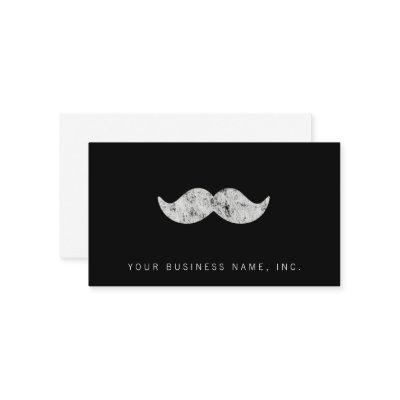 Light Gray Mustache (letterpress style)