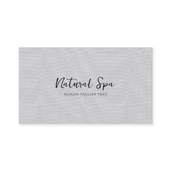Light GrayLinen Texture Print black Typography