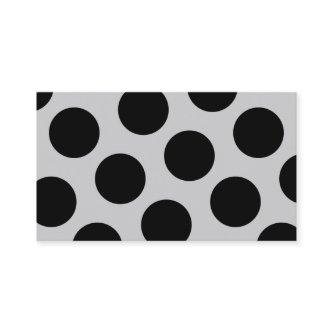 Light Grey & Black Dots