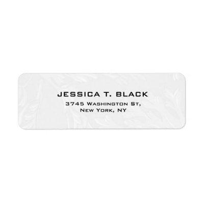 Light Grey Plain Elegant Modern Trendy Label