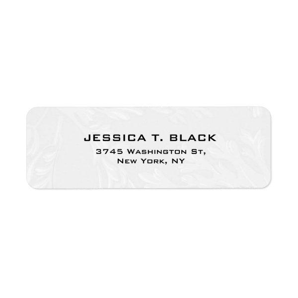 Light Grey Plain Elegant Modern Trendy Label