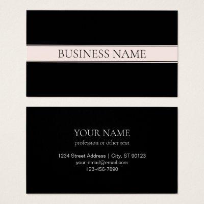 Light Pink Blush Stripe & Elegant Editable Text