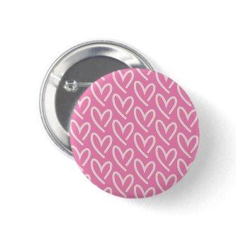 Light Pink Hearts of Hearts w/ Pink Background Button