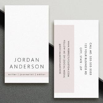 Light rose gray color block modern minimal