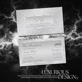 Light Silver Snake Pattern with Monogram and Logo