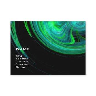 LIGHT VORTEX Aqua Blue Green Fractal Swirls
