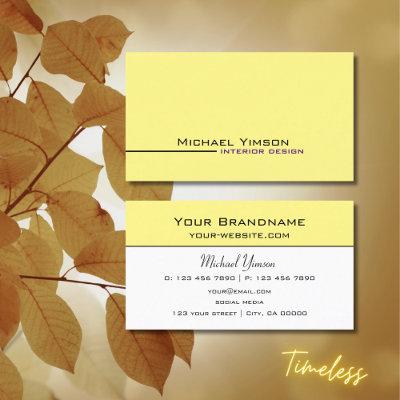 Light Yellow and White Simple Modern Professional