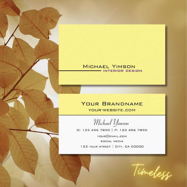 Light Yellow and White Simple Modern Professional