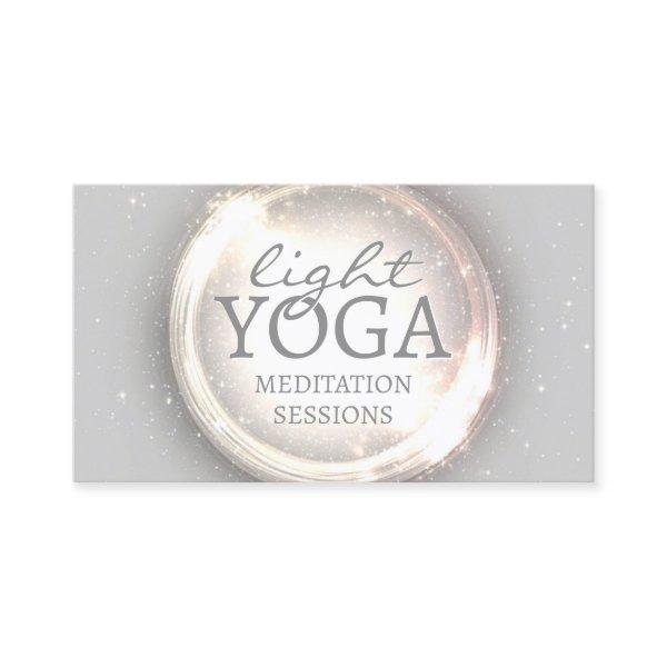 Light Yoga Mindful Meditation Sessions Glitter Dot