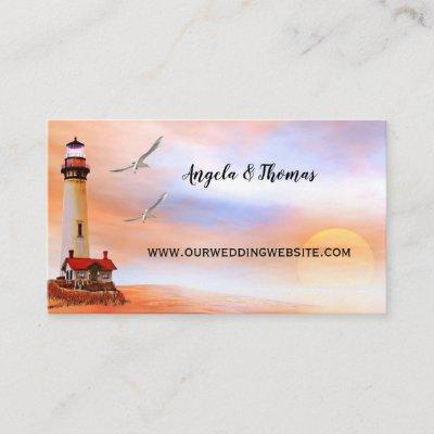 Lighthouse Beach Wedding Website