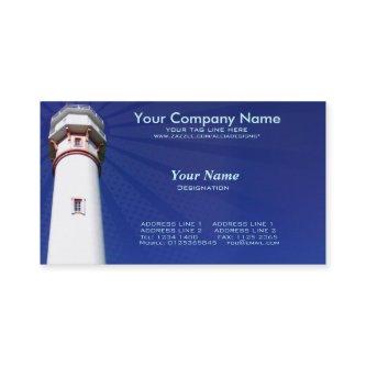 lighthouse in blue background