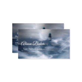 Lighthouse in the storm - Baltic Sea   Business Ca