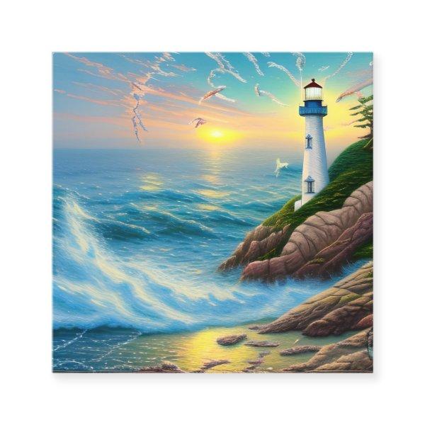 Lighthouses, with Their Iconic Towers and Beaming Square