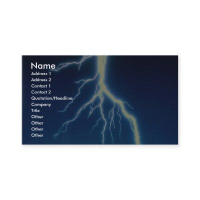 Lightning bolt over blue background