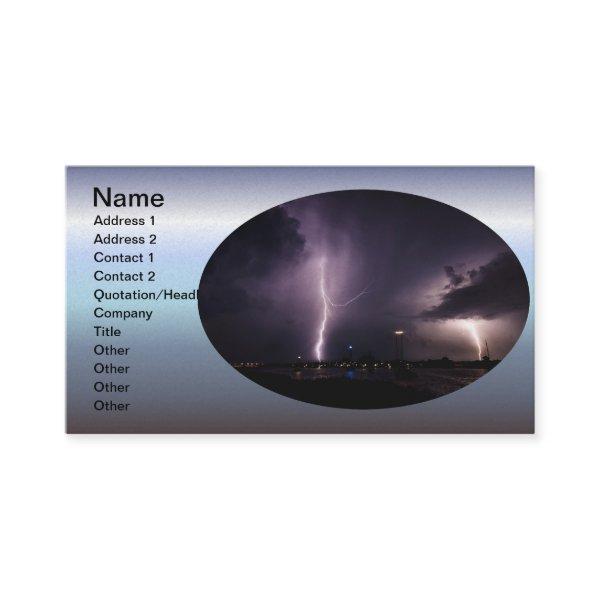 Lightning Bolt Over Harbor City