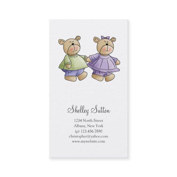 Lil' Bears · Baby Twins Green & Purple