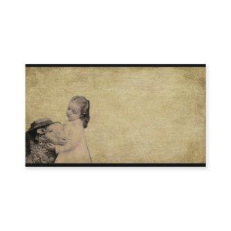 lil girl & lil lamb- prim biz cards