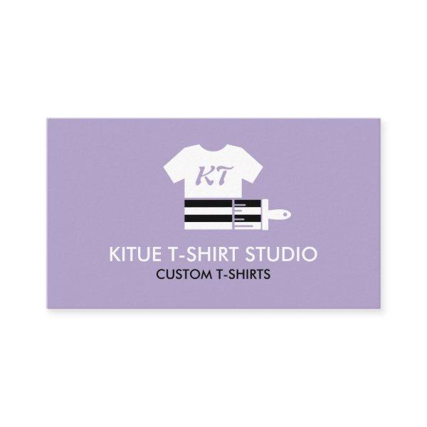 Lilac Black White Colored Shirts Paint Brush