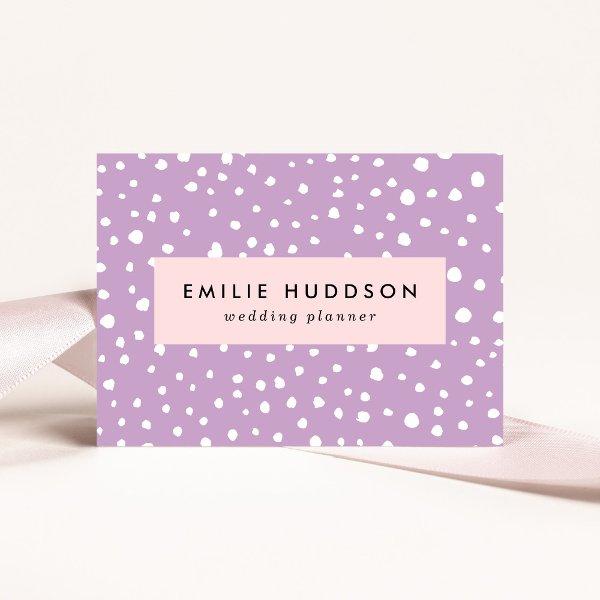 Lilac Dalmatian Spots, Dalmatian Dots, Dotted