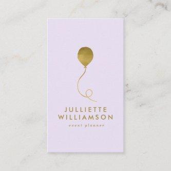 Lilac & Gold Balloon Event Planner Social Media