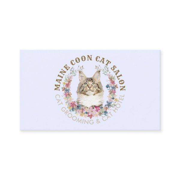 Lilac Maine Coon Cat Grooming Salon Pet Spa