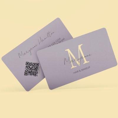 Lilac Monogram QR Code