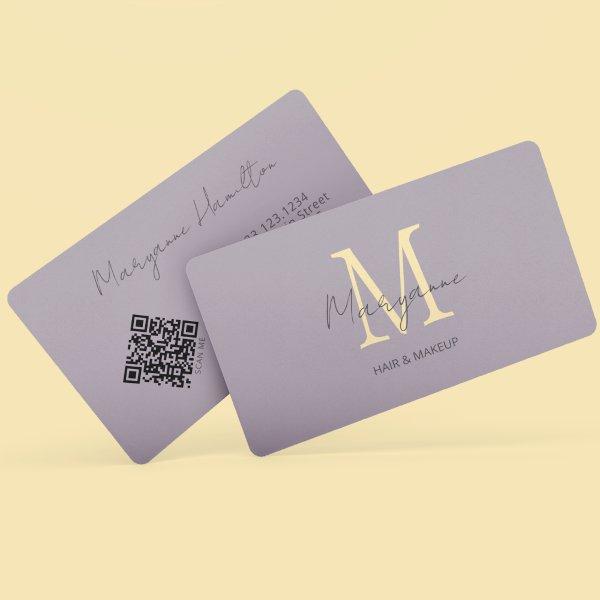 Lilac Monogram QR Code