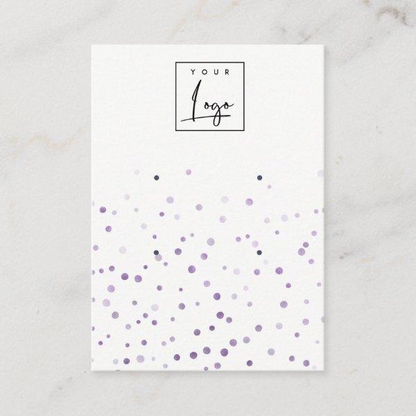 Lilac Watercolor Confetti 2 Stud Earring Display