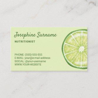 Lime Fruit Slice Nutritionist Dietician Green