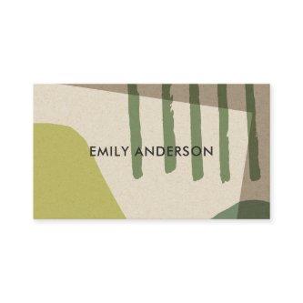 LIME GREEN KRAFT MODERN RUSTIC ABSTRACT ARTISTIC